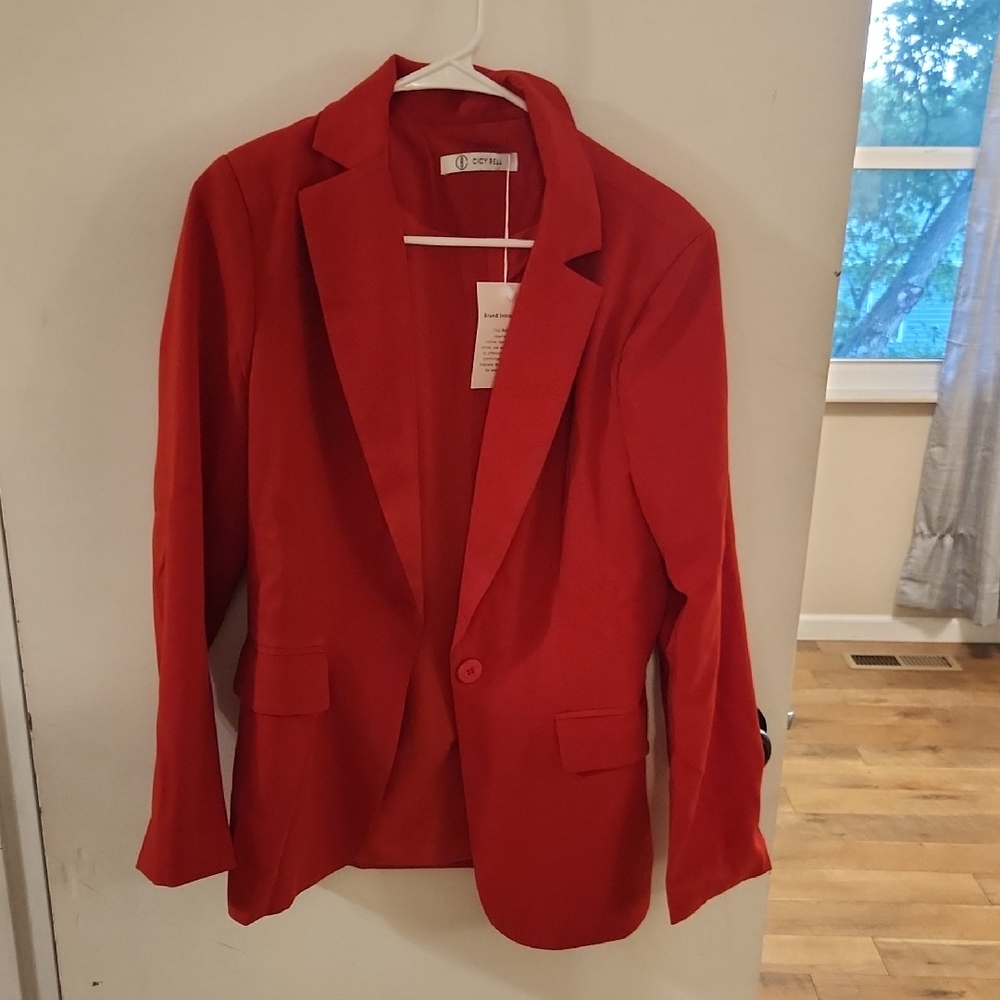 Women's Red Blazer
